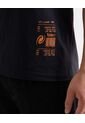 Camiseta Regular Estampada Overloadland  Para Hombre Negro Seven Seven de Seven Seven
