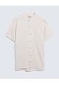 Camisa Para Hombre Manga Corta  Color Crudo Marca Seven Seven #45012003 de Seven Seven
