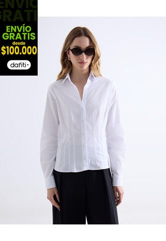 Blusa  Para Mujer Manga Larga Color Blanco Marca Seven Seven #28124158 Seven Seven