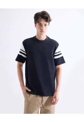 Polo Para Hombre Cuello Tejido Sin Bolsillo Color Azul Marca Seven Seven #45110912