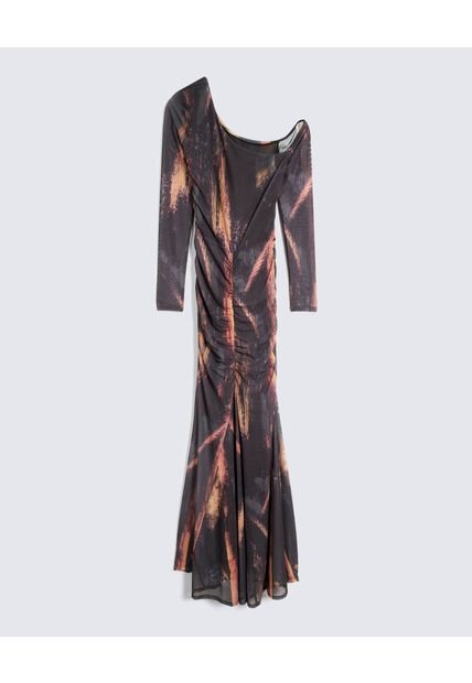 Vestido Para Mujer M/L Largo Color Negro Marca Seven Seven #28171412