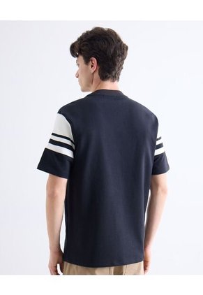 Polo Para Hombre Cuello Tejido Sin Bolsillo Color Azul Marca Seven Seven #45110912