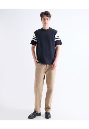 Polo Para Hombre Cuello Tejido Sin Bolsillo Color Azul Marca Seven Seven #45110912