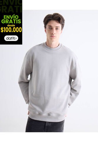 Buzo  Para Hombre Cuello Redondo Color Gris Marca Seven Seven #45060728 Seven Seven