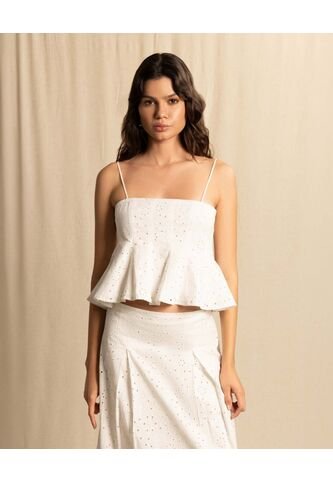 Blusa  Para Mujer Manga Sisa Color Crudo Marca Seven Seven #28124174 Seven Seven