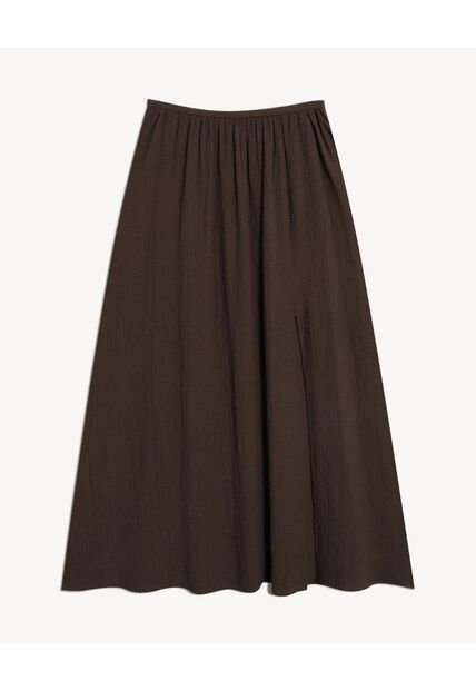 Falda  Para Mujer Largo Color Café Marca Seven Seven #28140984
