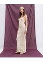 Vestido Maxi Tejido  Para Mujer Crema Seven Seven de Seven Seven