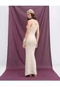 Vestido Maxi Tejido  Para Mujer Crema Seven Seven de Seven Seven