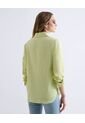 Blusa Rústica Con Bolsillo  Para Mujer Verde Seven Seven de Seven Seven