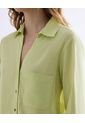 Blusa Rústica Con Bolsillo  Para Mujer Verde Seven Seven de Seven Seven