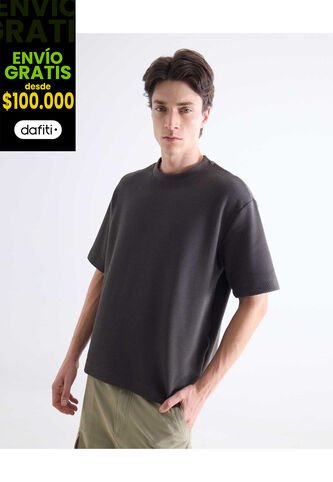 Camiseta  Para Hombre Manga Corta Cuello Redondo Color Gris Marca Seven Seven #45092833 Seven Seven