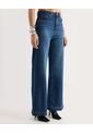 Jean Wide Leg Tiro Alto  Para Mujer Azul Seven Seven de Seven Seven