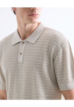 Polo  Para Hombre Cuello Tejido Sin Bolsillo Color Gris Marca Seven Seven #45110931