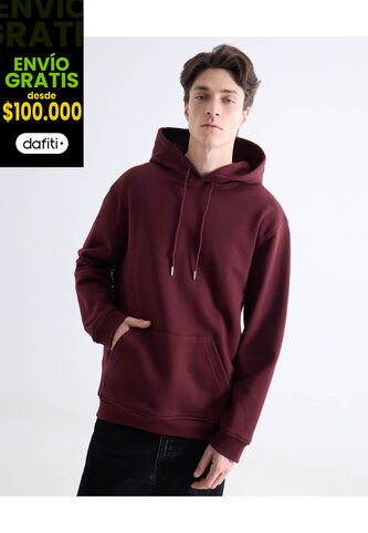 Buzo  Para Hombre Hoodie Color Vino Marca Seven Seven #45060727 Seven Seven