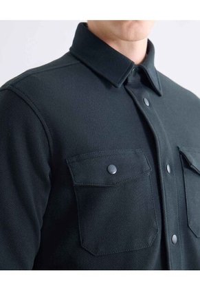 Camisa  Para Hombre Sobrecamisa Manga Larga Color Verde Marca Seven Seven #45012203