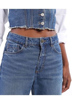 Jean Para Mujer Straight Color Azul  Marca Seven Seven #28160751