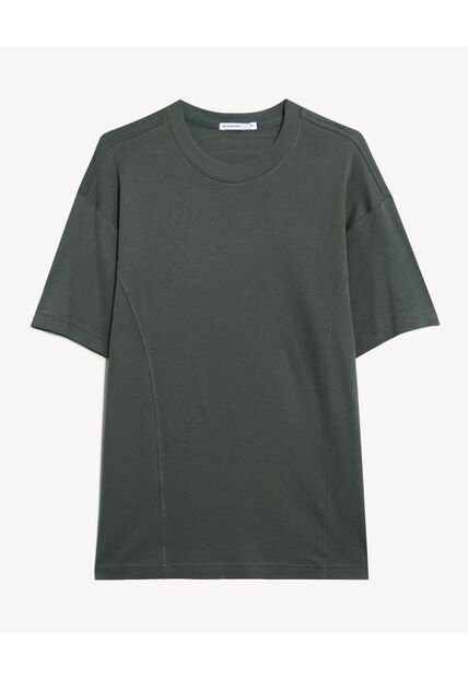 Camiseta  Para Hombre Manga Corta Cuello Redondo Color Gris Marca Seven Seven #45092777