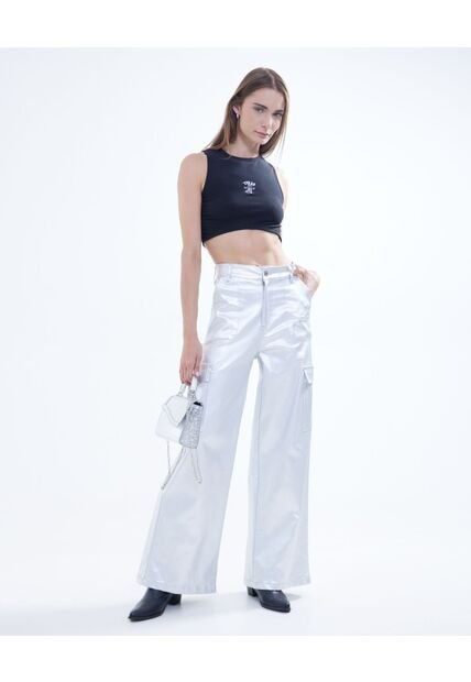 Pantalon Para Mujer  Color Gris  Marca Seven Seven #28071680