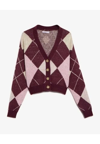 Saco  Para Mujer Cardigan Color Vino Marca Seven Seven #28330694 Seven Seven