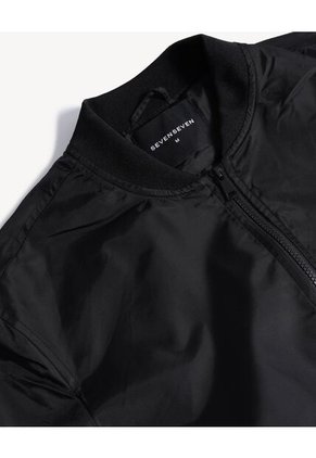Chaqueta  Para Hombre Bomber Color Negro Marca Seven Seven #45080502