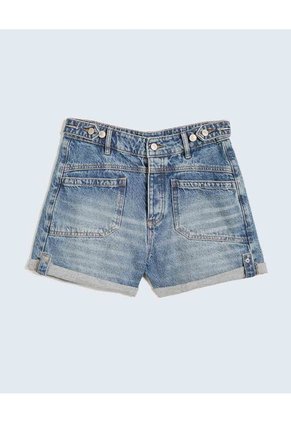 Short Para Mujer Multiusos Plano Color Azul Marca Seven Seven #28191089