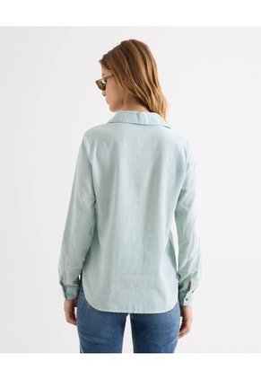 Blusa Para Mujer Manga Larga Color Azul Marca Seven Seven #28124076