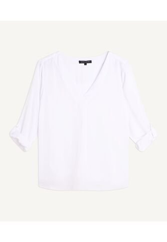 Blusa Para Mujer Manga 3/4 Color Blanco Marca Seven Seven #28123591 Seven Seven