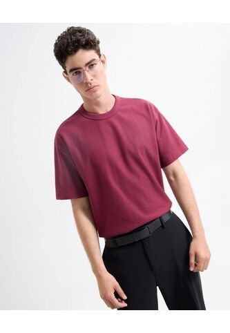 Camiseta  Para Hombre Manga Corta Cuello Redondo Color Vino Marca Seven Seven #45092681 Seven Seven