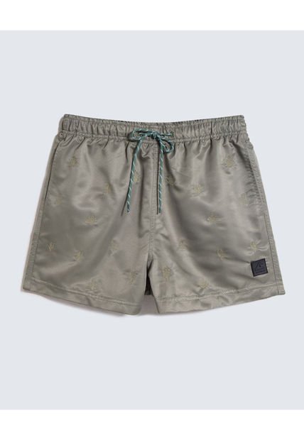 Pantaloneta Para Hombre De Baño Corta Color Verde Oliva Marca Seven Seven #45280075