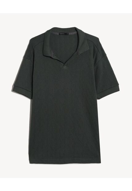 Polo  Para Hombre Cuello Tejido Sin Bolsillo Color Verde Marca Seven Seven #45110961