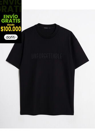 Camiseta  Para Hombre Manga Corta Cuello Redondo Color Negro Marca Seven Seven #45092810 Seven Seven