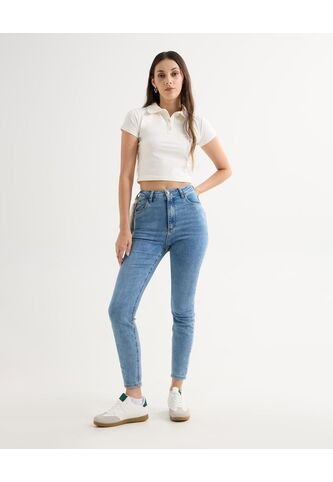 Jean Para Mujer Skinny Color Azul Medio Marca Seven Seven #28160924 Seven Seven