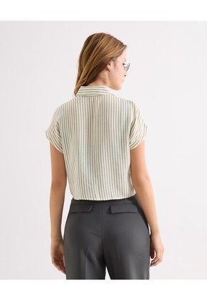 Blusa Para Mujer Manga Corta Color Verde Marca Seven Seven #28124069