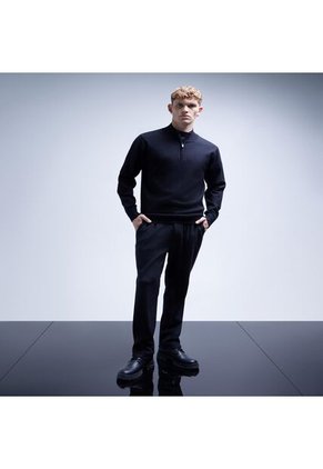 Saco Para Hombre Cuello Alto O Cuello Tortuga Color Negro Marca Seven Seven #45330225