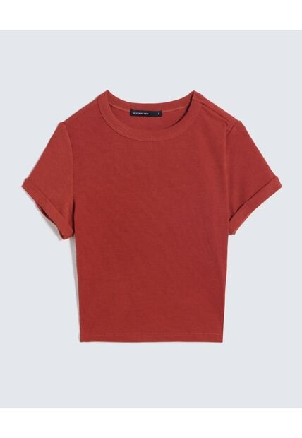 Camiseta Para Mujer Manga Corta Color Rojo Marca Seven Seven #28096062