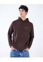 Hoodie Con Bordado  Para Hombre Café Seven Seven de Seven Seven