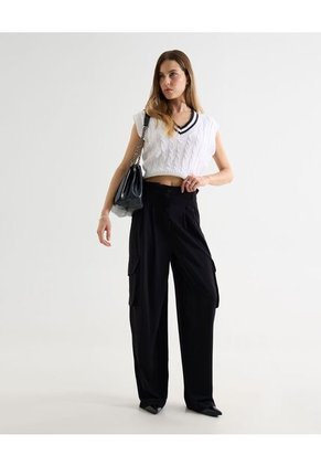 Camiseta Para Mujer Manga Sisa Cuello V Color Crudo Marca Seven Seven #28096315