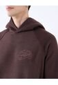 Hoodie Con Bordado  Para Hombre Café Seven Seven de Seven Seven