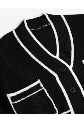 Saco  Para Mujer Cuello V Color Negro Marca Seven Seven #28330688