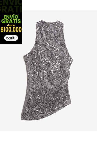 Blusa  Para Mujer Manga Sisa Color Gris Marca Seven Seven #28124142 Seven Seven