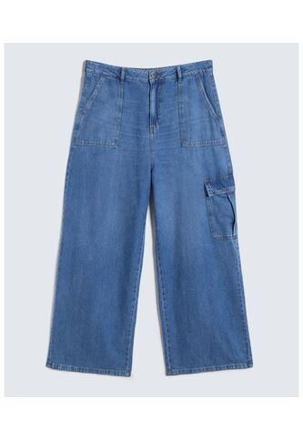 Jean Para Mujer Cargo Color Azul Medio Marca Seven Seven #28160859 Seven Seven