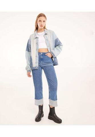 Jean Para Mujer Wide-Leg Color Azul Medio Marca Seven Seven #28160775 Seven Seven