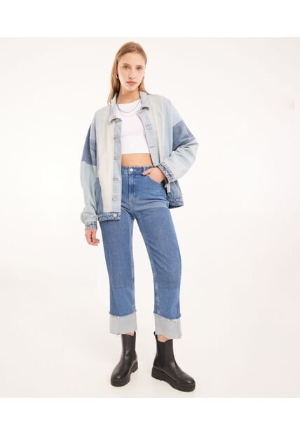 Jean Para Mujer Wide-Leg Color Azul Medio Marca Seven Seven #28160775