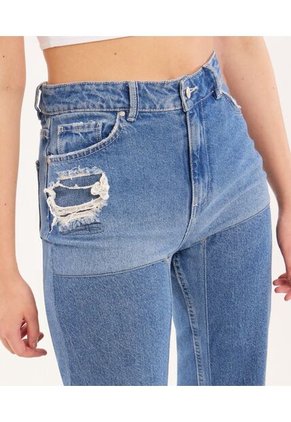 Jean Para Mujer Wide-Leg Color Azul Medio Marca Seven Seven #28160775