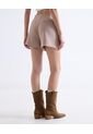 Falda Short Con Prenses  Para Mujer Beige Seven Seven de Seven Seven