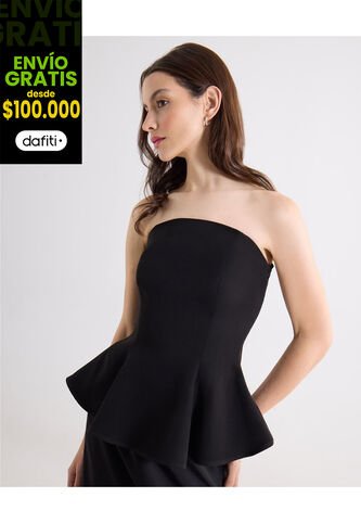 Blusa  Para Mujer Manga Sisa Color Negro Marca Seven Seven #28124143 Seven Seven