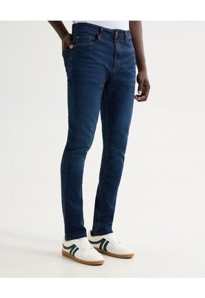 Jeans Slim Tono Medio  Para Hombre Azul Seven Seven