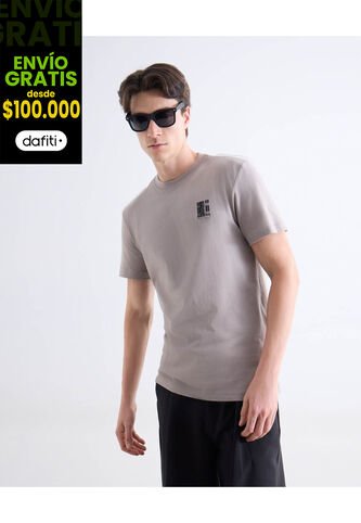 Camiseta  Para Hombre Manga Corta Cuello Redondo Color Gris Marca Seven Seven #45092821 Seven Seven
