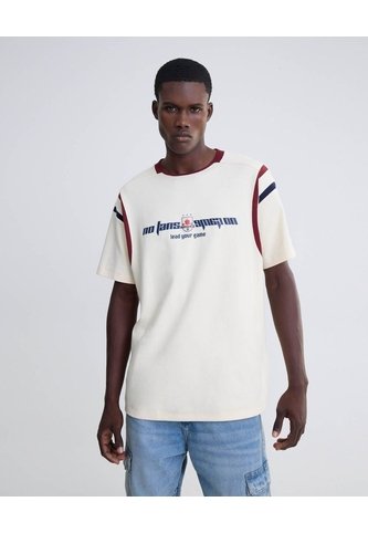 Camiseta Screen Relaxed  Para Hombre Blanco Seven Seven Seven Seven