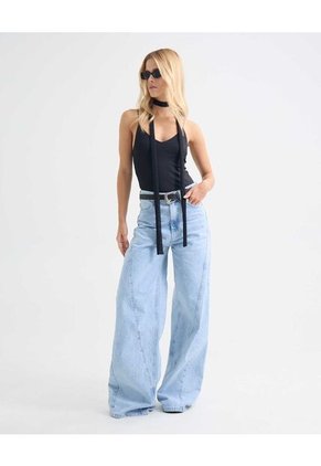 Camiseta Para Mujer Manga Sisa Moda Color Negro Marca Seven Seven #28096191